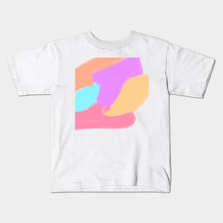 Colorful watercolor painting art design Kids T-Shirt